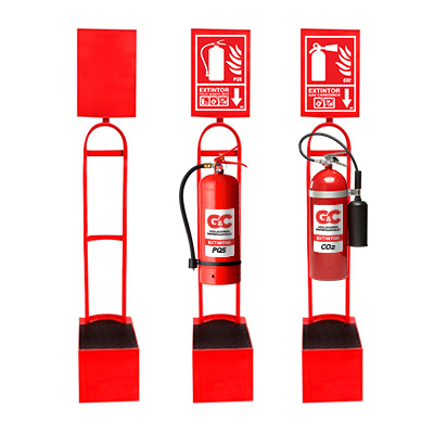 Pedestales de extintores